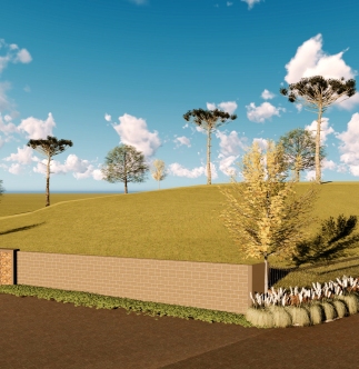 Muro e Guarita Condomínio Residencial - 110,00 m